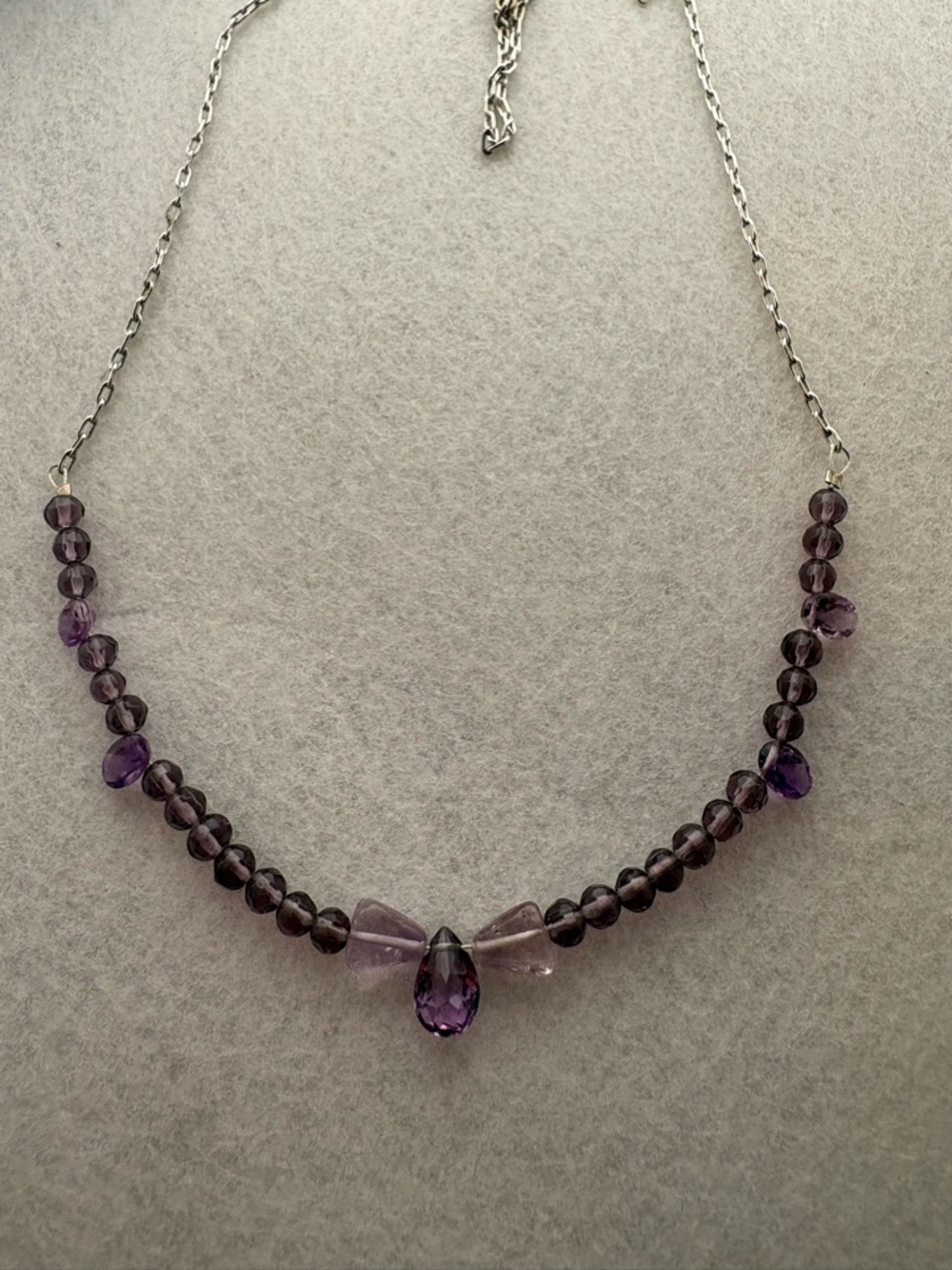Handcrafted Genuine Amethyst Necklace
